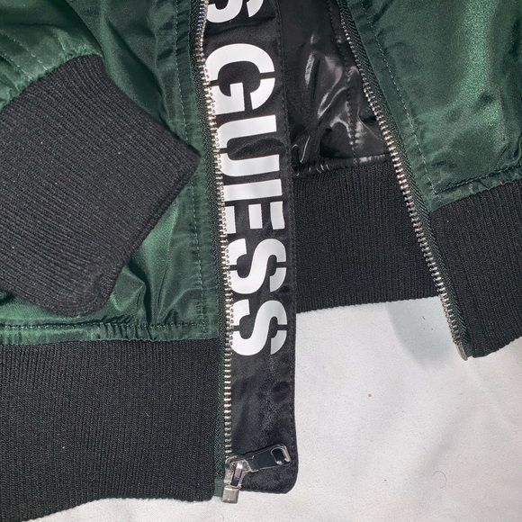 Guess dark green bomber jacket - Picture 4 of 5